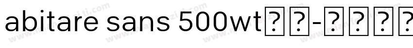 abitare sans 500wt字体字体转换